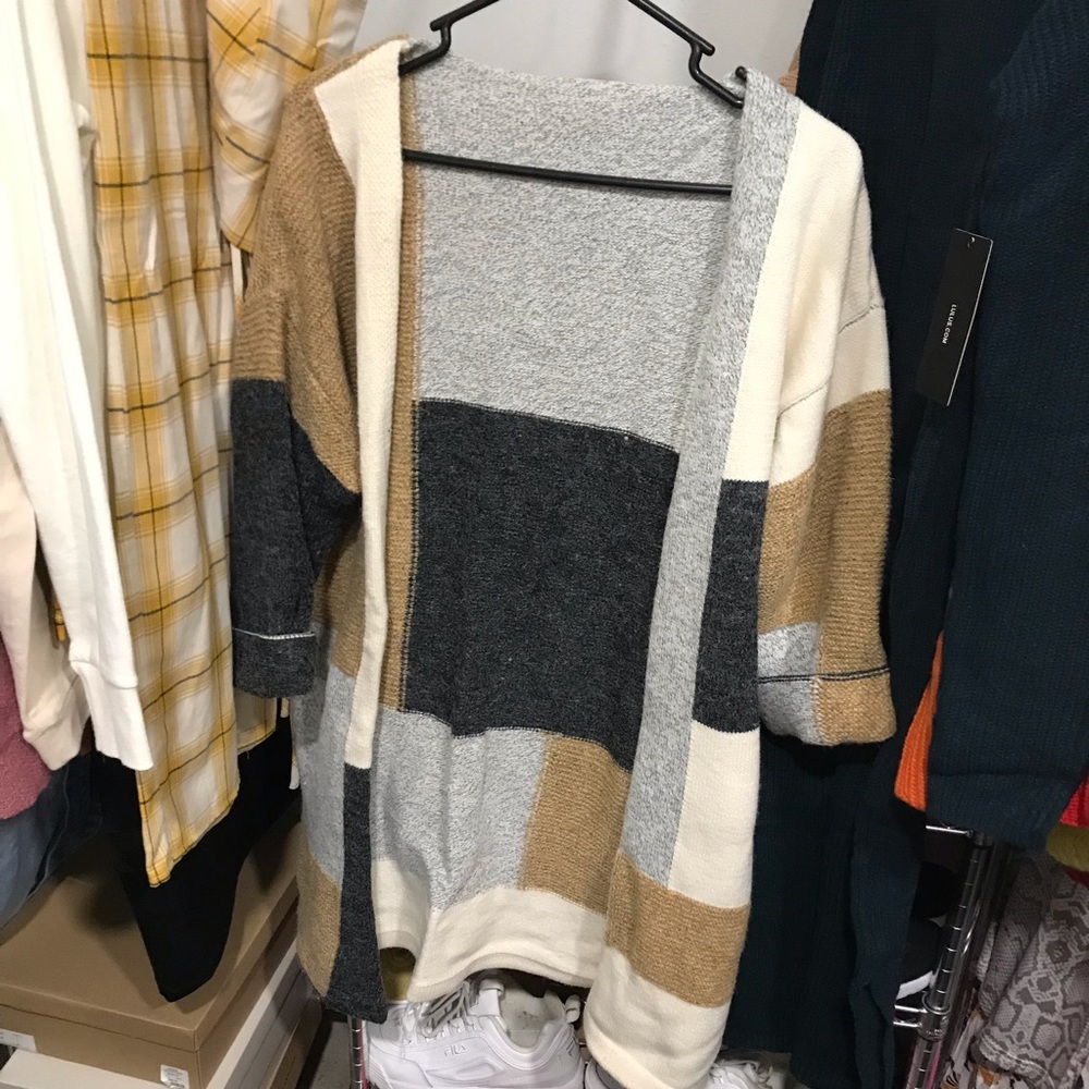 Colorblock cardigan